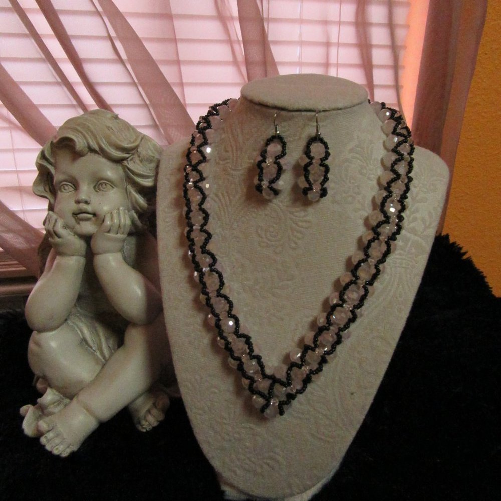 Twine Style Necklace and Earrings
